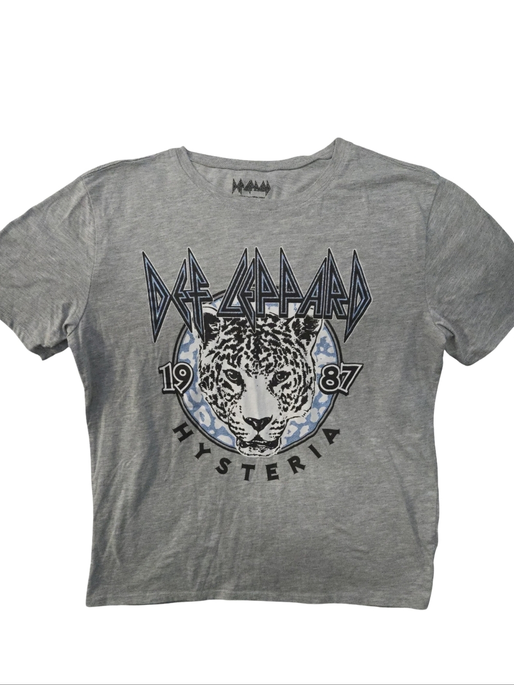 Def Leppard 'Hysteria' Graphic Concert T-Shirt Size S 4-6